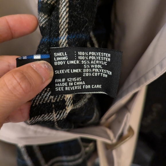 London Fog double breasted trench coat - Picture 6 of 6